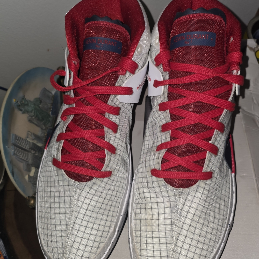 Nike Kevin Durant Red and White Men's Shoes 13